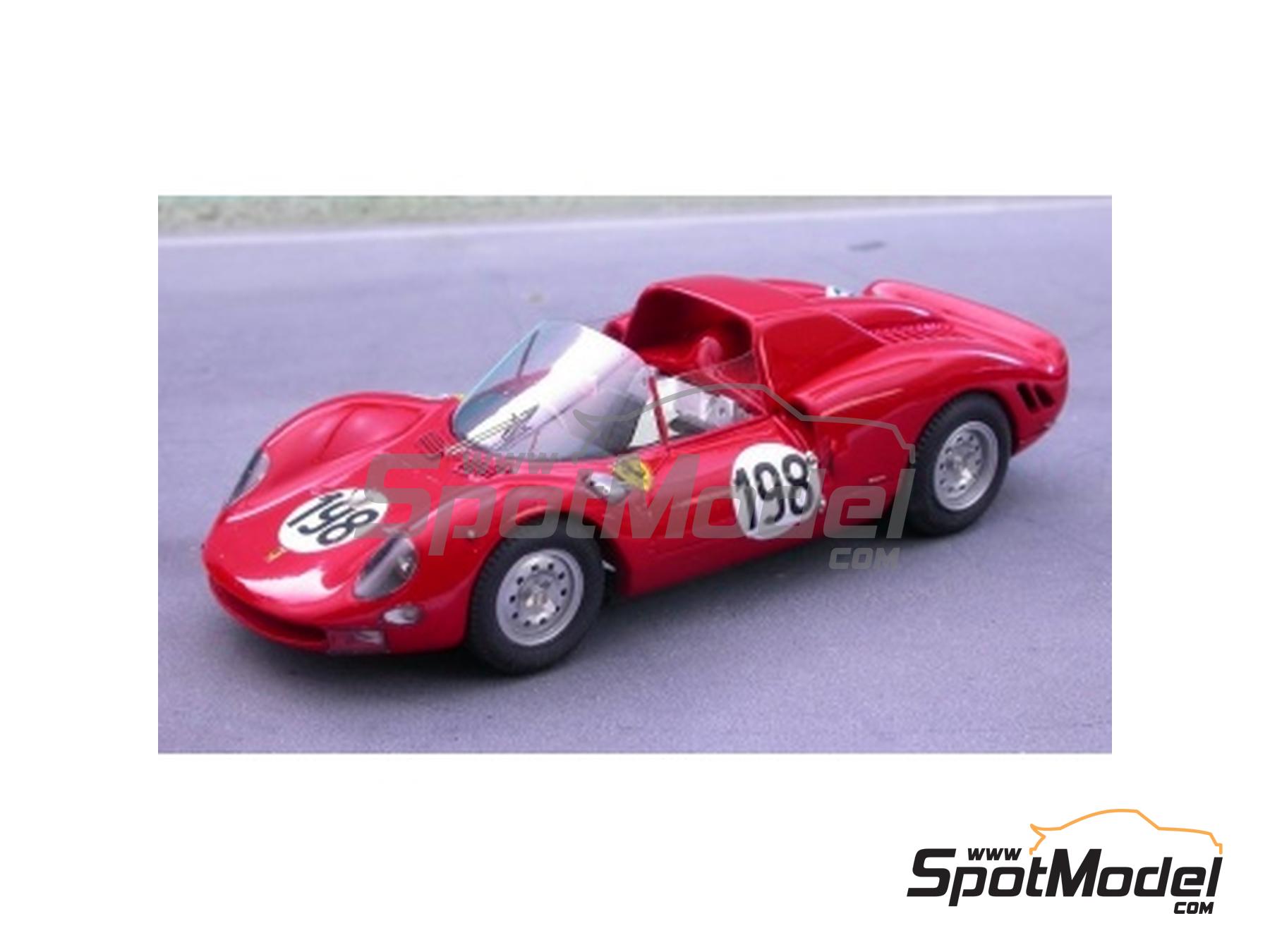 Ferrari 275 P2 / 330 P2 - Monza 1000 Kilometres, 24 Hours Le Mans, 24 Hours  Nürburgring, Targa Florio 1965. Car scale model kit in 1/43 scale manufact